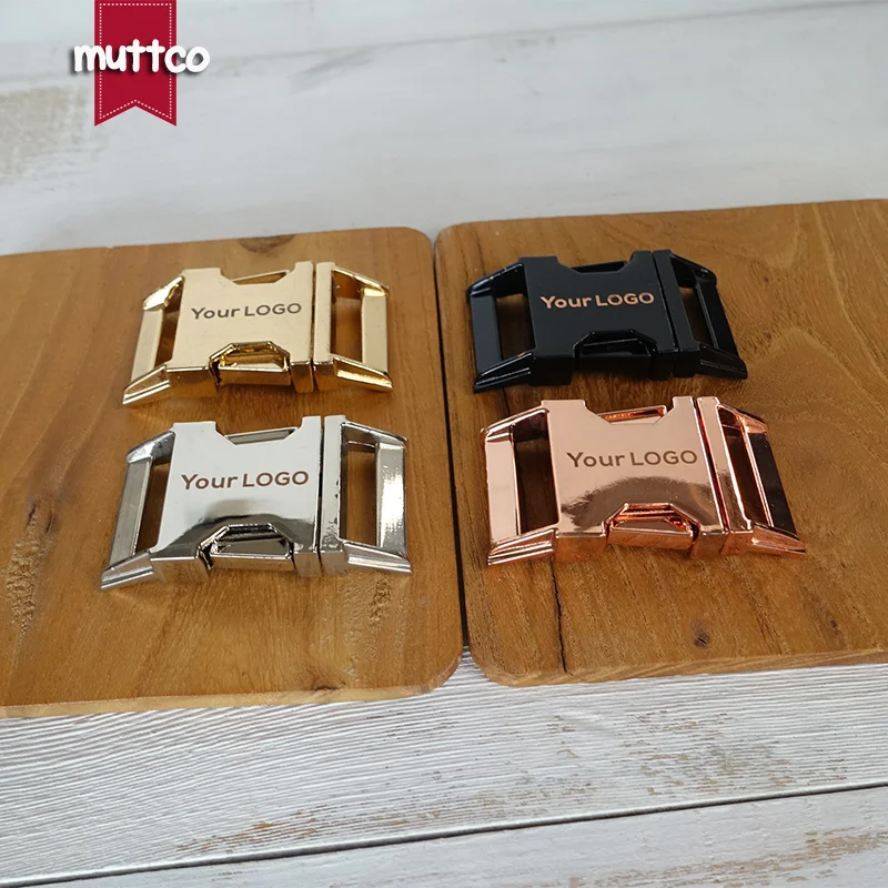 10 unids/lote hebilla grabada, ofrecemos servicio de grabado láser personalizar logotipo 2,5 cm 4 colores