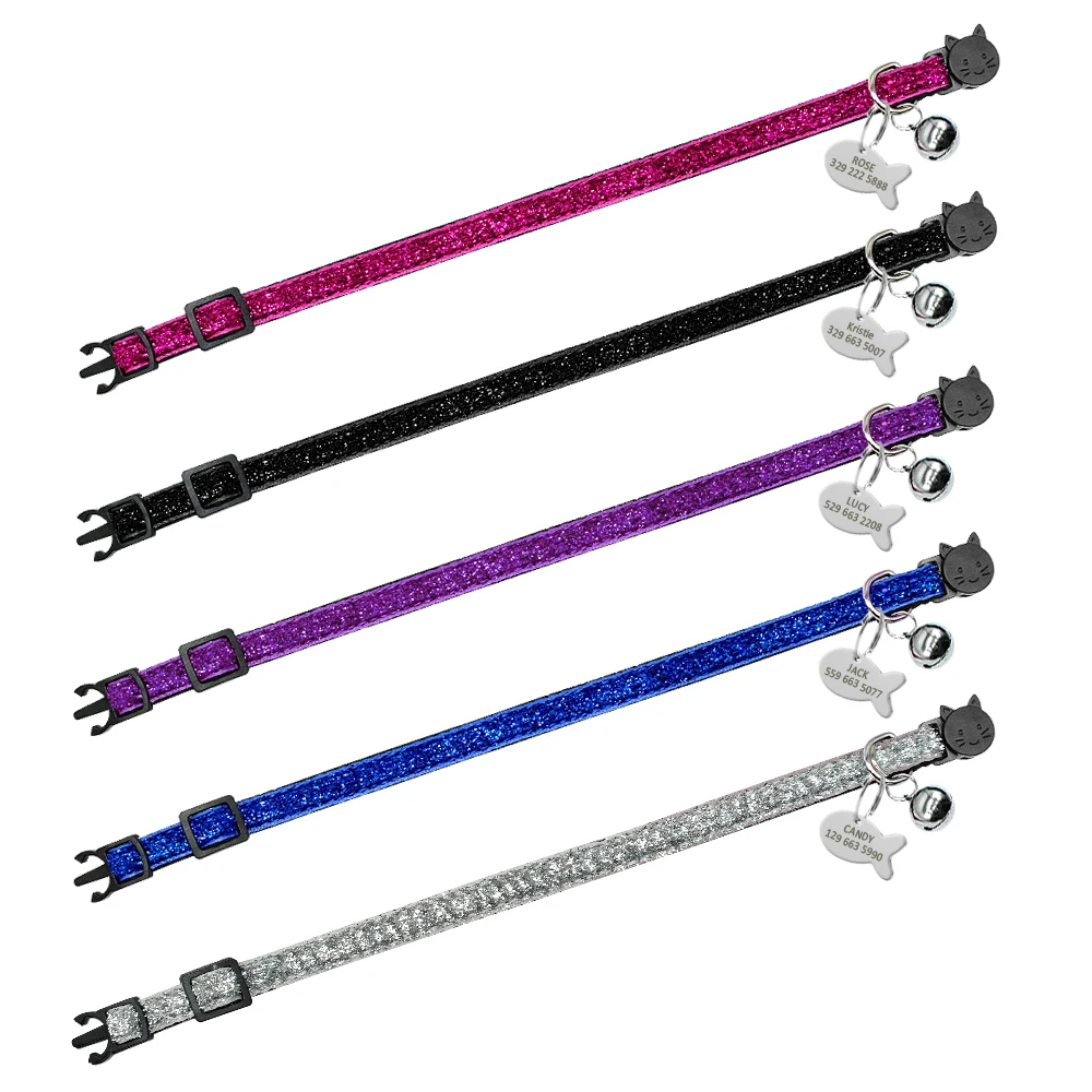 Collar personalizado para gatos - Lentejuelas ostentosas PET ARTIST - imagen 5