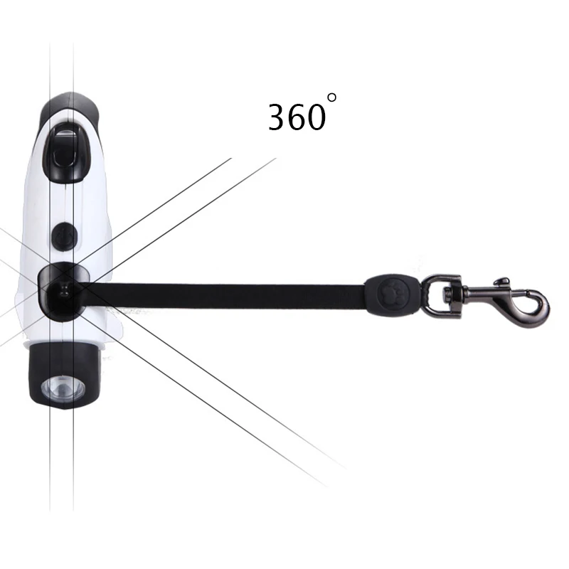 Correa retráctil LED sin batería para perros pequeños y grandes, cinturón automático para cachorros y perros grandes, para caminar, Pitbull Bull Terrier - imagen 3
