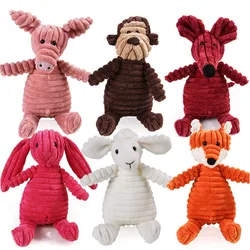 Juguete con chirrido y cuerda para perros y gatos – Peluche resistente