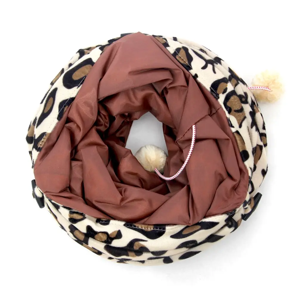 Túnel plegable para gatos, juguetes para gatitos, producto divertido para mascotas, Envío de 2 agujeros, EE. UU./AU/Inglaterra/Francia/Alemania - imagen 4