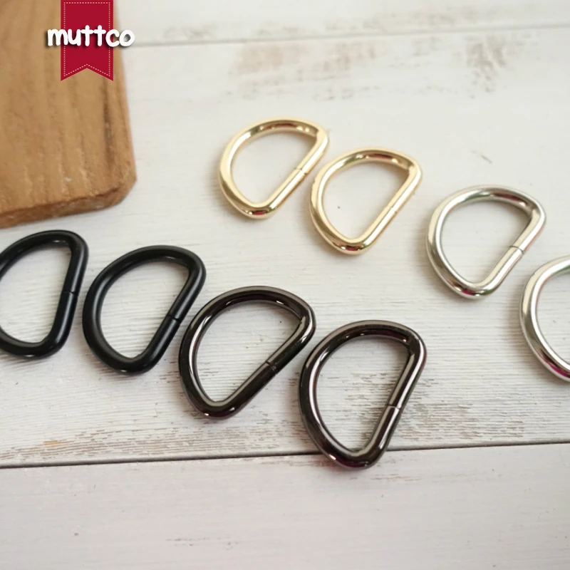 1 unidad DIY para Collar de perro 2,5 cm costura de equipaje botones manuales hechos a mano anillo en D semi anillo hebilla accesorios 4 colores