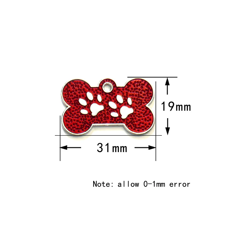 Tarjeta de identidad de hueso, 20 piezas, suministros de placa de perro personalizados, láser personalizado, nombre de cachorro y gato, etiqueta para teléfono, accesorios para perros - imagen 3