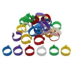 Anillos para aves de corral con clip tipo hebilla