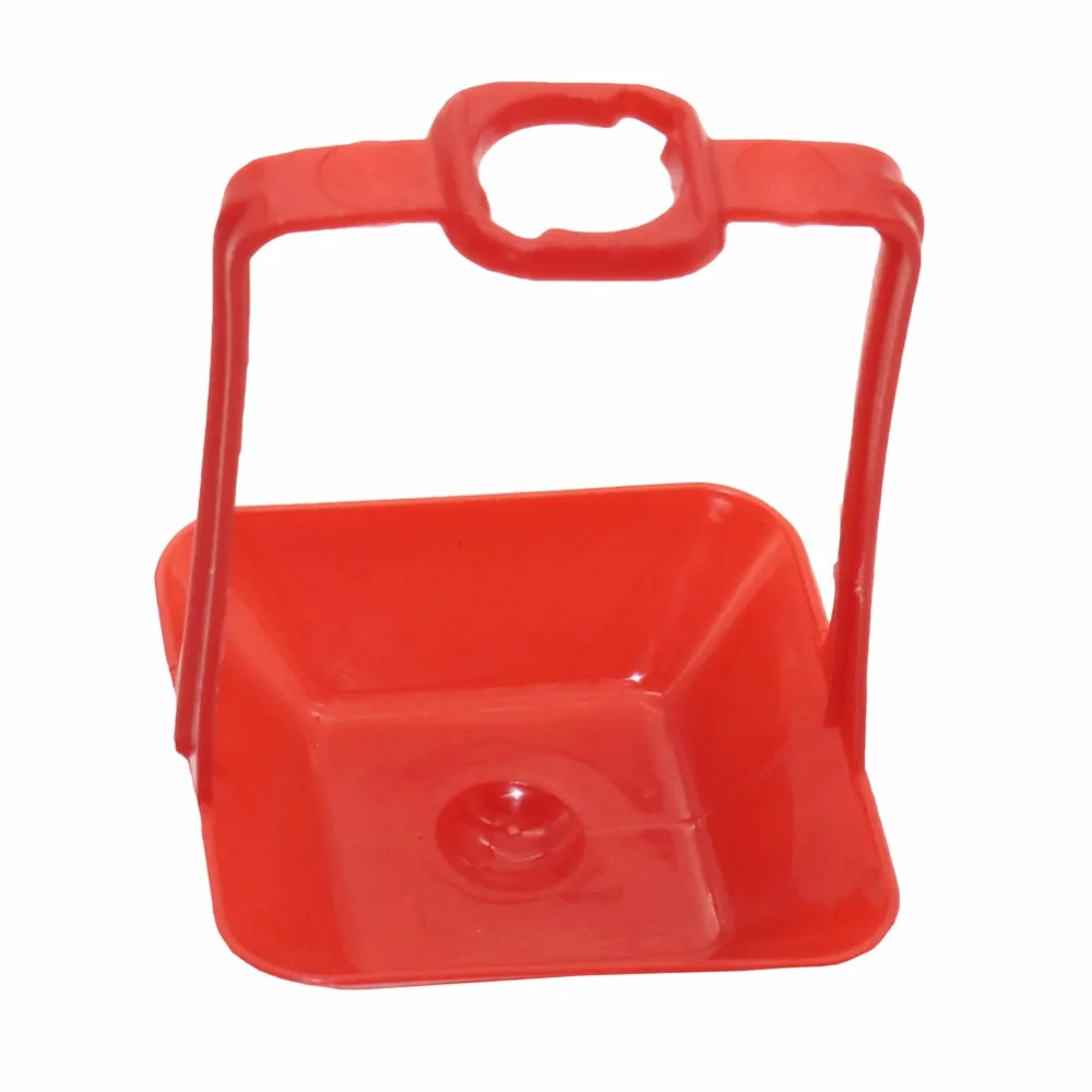 Taza colgante de agua potable para pájaros, codorniz, bola amarilla, automática, Paloma, pollo, taza roja, herramientas de alimentación para aves, 10 Uds. - imagen 5