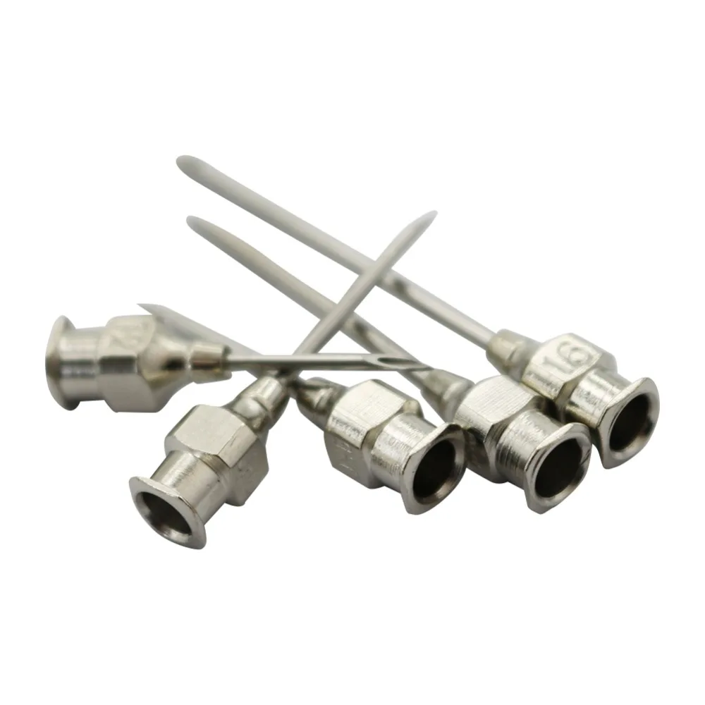 20 Uds aves de corral inyección animal Pinhead 304 acero inoxidable cerdo ovejas ganado pollo pato especial para jeringa Pinhead