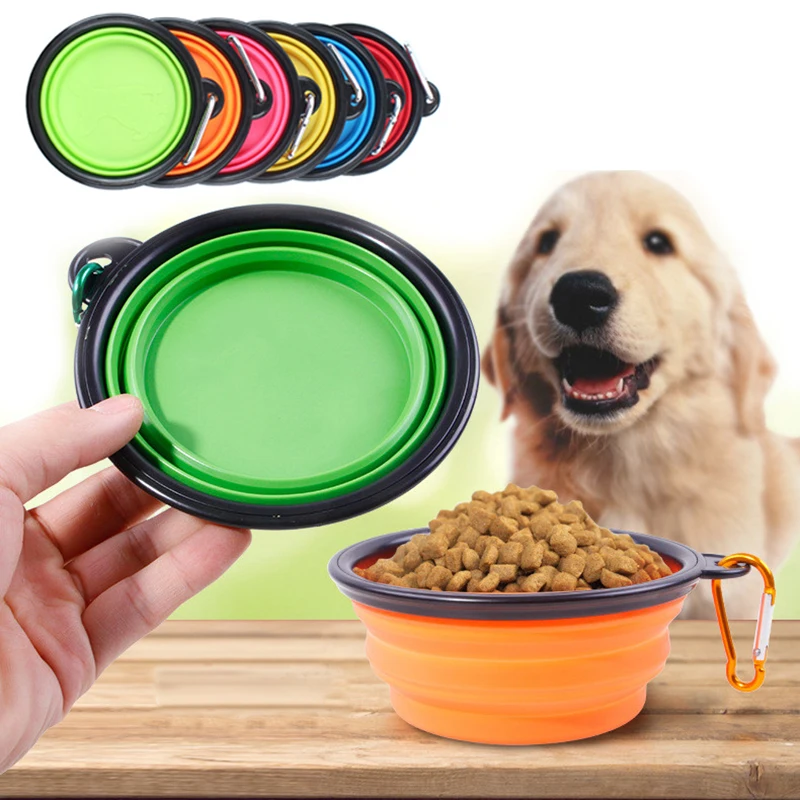 Cuencos de viaje plegables para perros grandes y gatos, botella de seguridad para beber para gatos y mascotas, cuenco de comida para agua para perros, alimentador para mascotas, accesorios para gatos