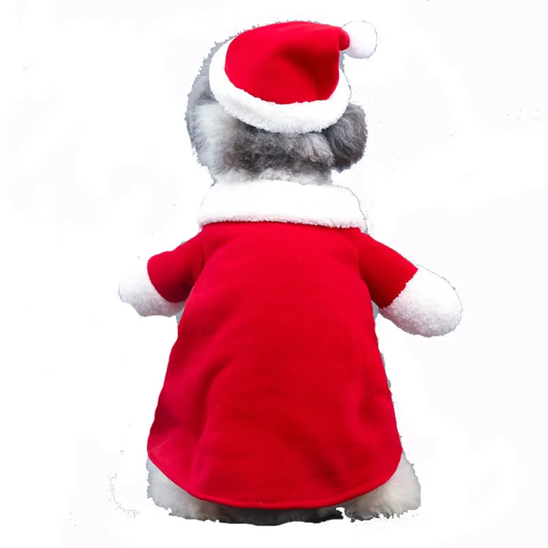 Disfraz de otoño e invierno para perros, ropa cálida para perros, chaqueta para cachorros, abrigo, suéter suave para cachorros, ropa divertida de algodón navideña para mascotas - imagen 2