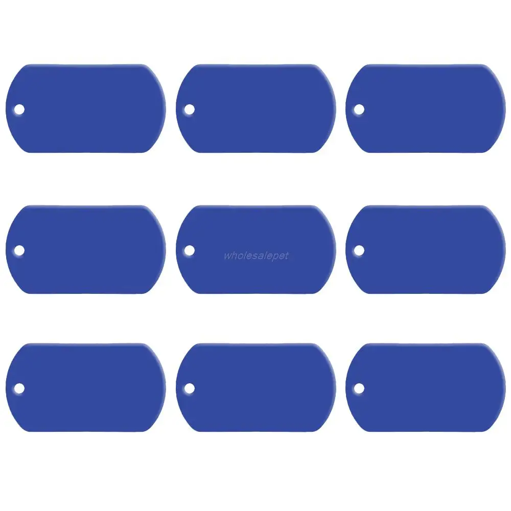 Etiqueta de identificación de perro militar personalizada, etiquetas de nombre de perro personalizadas, número de teléfono de gato, 2 lados, No se ofrece servicio de grabado, 20 piezas por lote - imagen 4