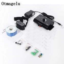 Valla para perros recargable, collares electrónicos impermeables para entrenamiento de perros, sistema de contención de mascotas con cable de 300M con transmisor eléctrico