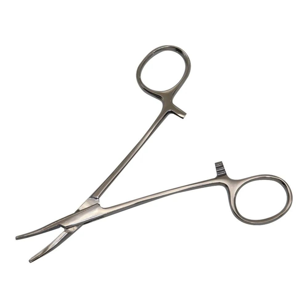Pinzas de sujeción Vascular de acero inoxidable, kit de herramientas quirúrgicas, pinzas de bloqueo de hemostato, alicates de pesca, 1 ud. - imagen 3
