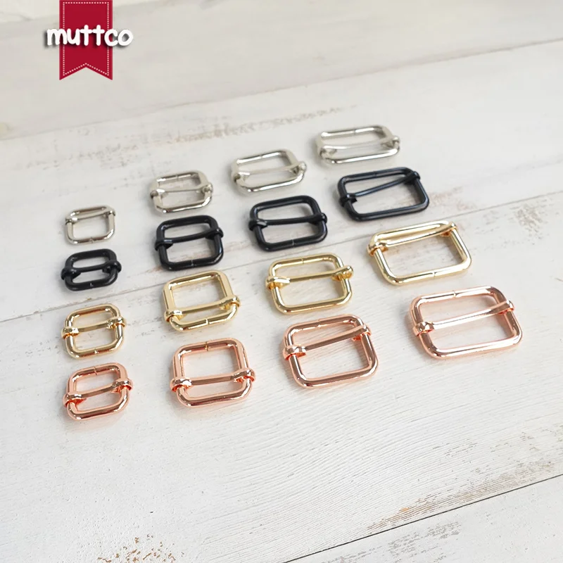 100pcs/lot DIY dog collar 15,20,25,30mm metal adjustable buckle belt buckle handbag bag pet product durable adjuster 4 colors - imagen 3