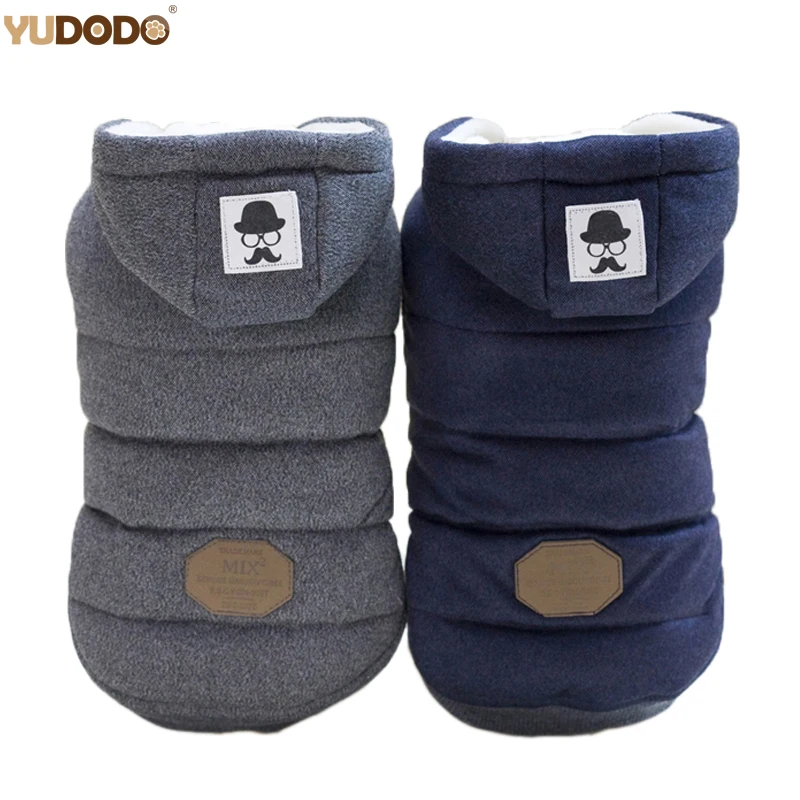 Ropa Cálida con Capucha para Perro con Abrigo Suave de Algodón Grueso - imagen 4