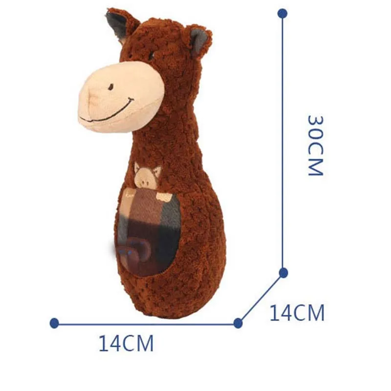 Juguete interactivo de peluche suave para perro, juguete interactivo para cachorros grandes, entrenamiento divertido, resistente a mordeduras, chirrido para masticar, suministros para mascotas - imagen 3