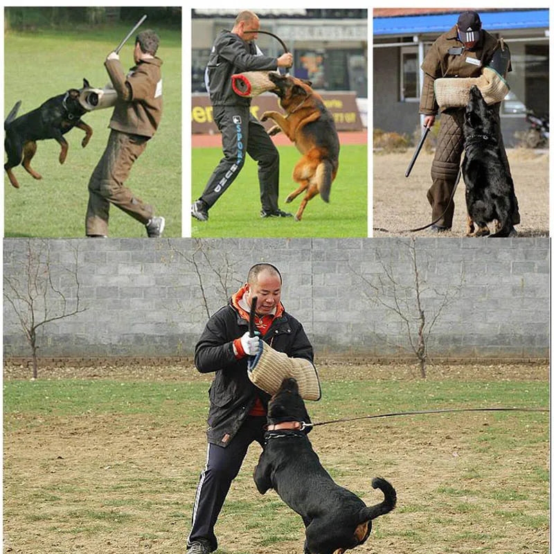 Palo de entrenamiento para morder perro, suministros, almohadilla de almohada, juguetes para masticar con asas, cubierta protectora interactiva para policía K9 Schutzhund - imagen 3