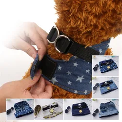 Arnés con estampado de flores y correa para perro