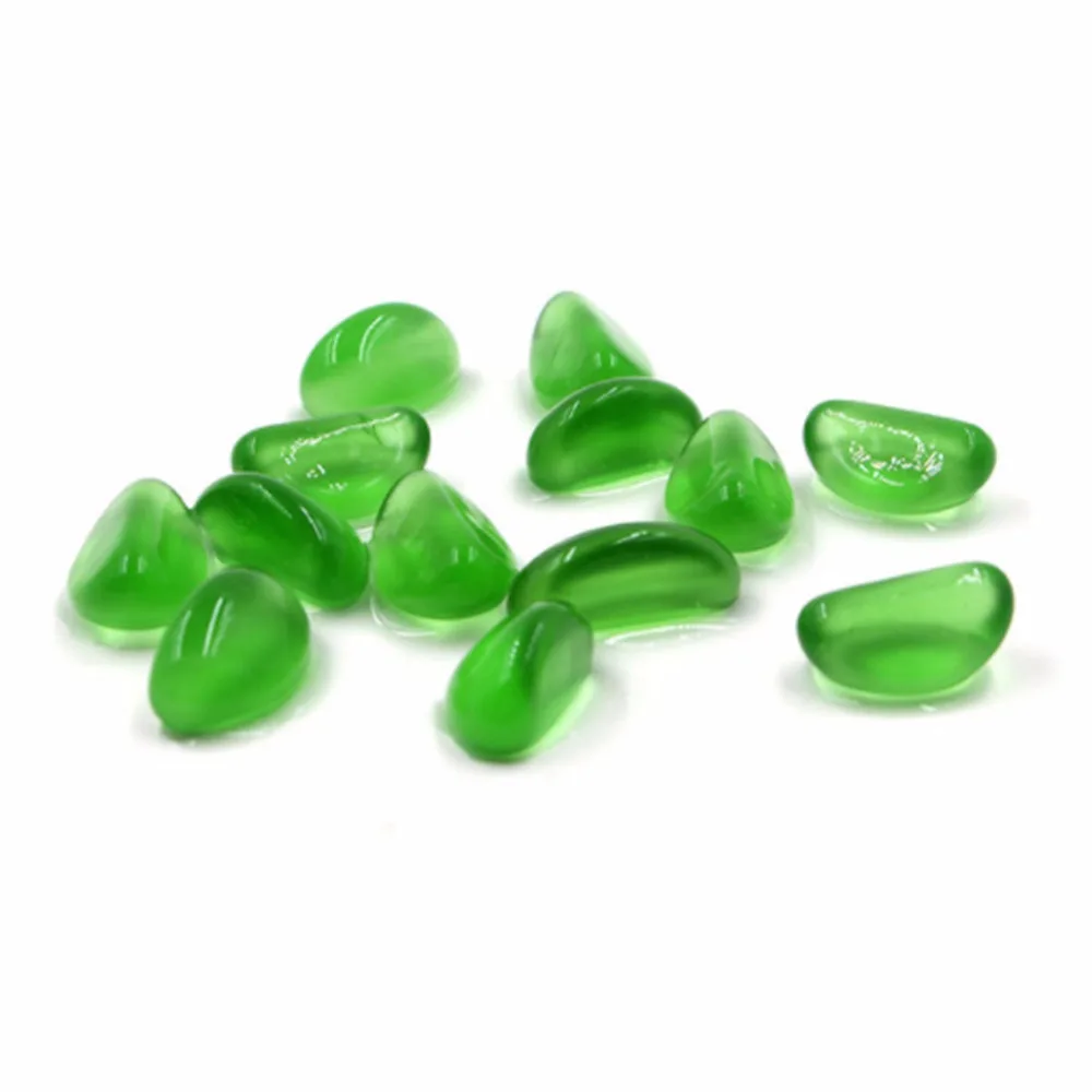 Cuentas de cristal de anacardo para acuario, piedra fluorescente de luz azul, accesorios de decoración para pecera, 30 Uds. - imagen 4