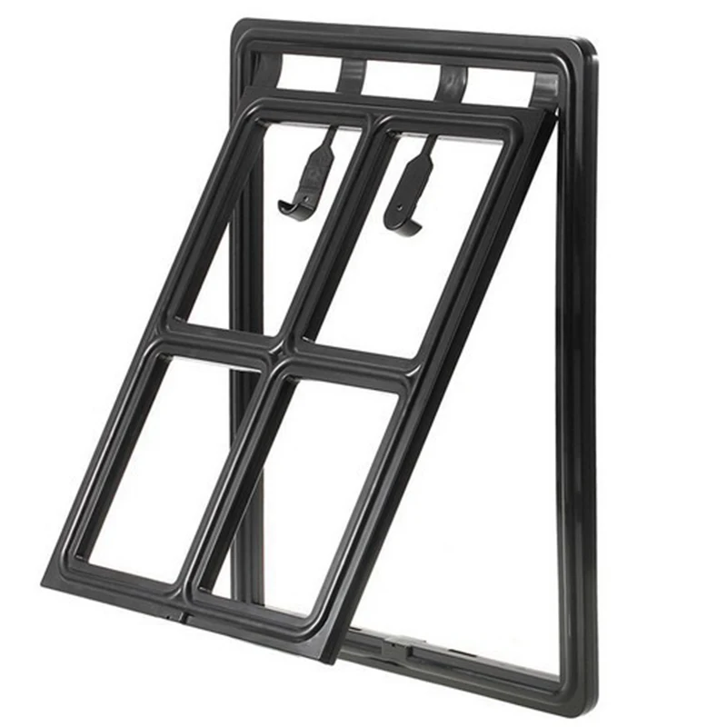 Puerta de plástico bloqueable para perro, gato y gatito, ventana de seguridad, puerta con solapa, túnel para mascotas, puerta de acceso libre para el hogar - imagen 3