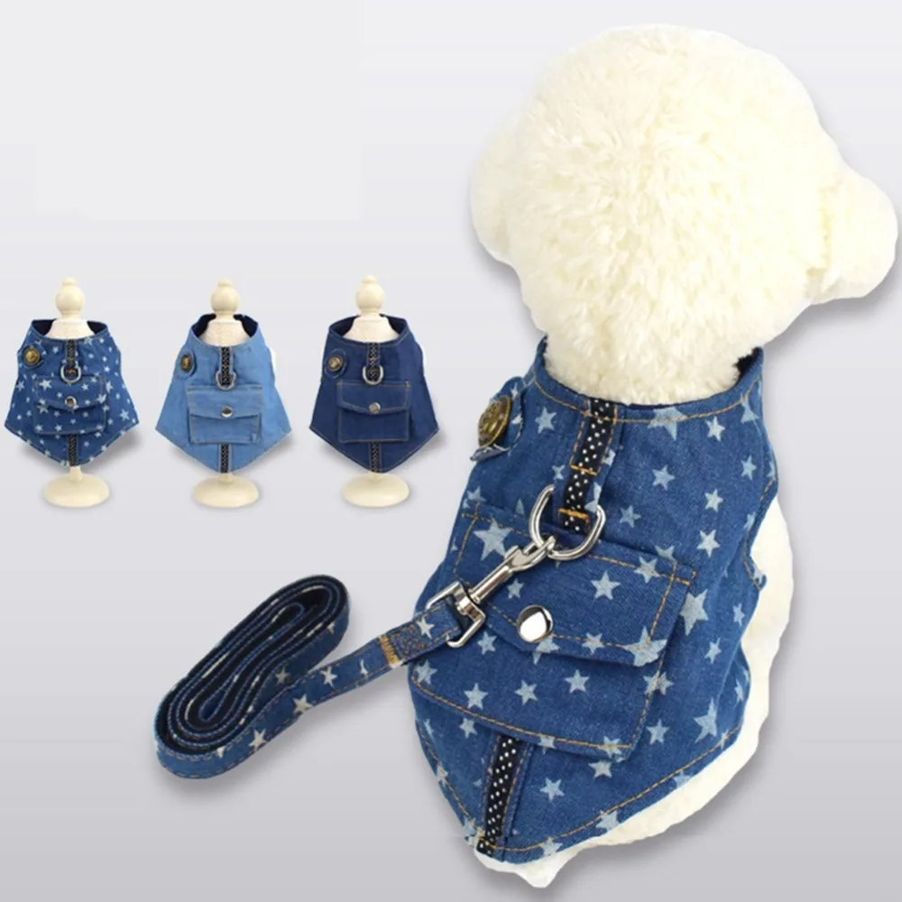 Conjunto de arnés y correa para perro, chaleco con estampado de flores, correa de plomo para caminar, Chihuahua, Pug, pequeño, mediano, malla de nailon - imagen 3