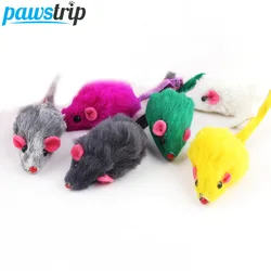 Ratoncito con pelaje de conejo juguete para gatos y gatitos