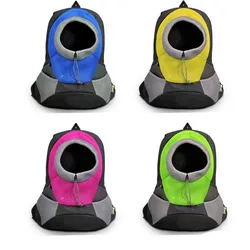 Mochila transportadora frontal para perros con mesh transpirable