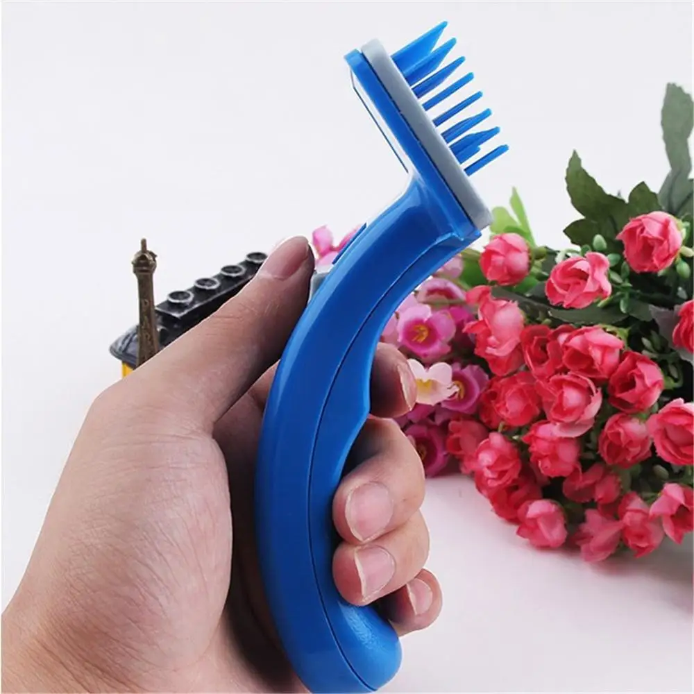Kemisidi Plastic Dog Pet brush Combs Grooming Brush Pet Grooming Tool Cat Bath Cat cleaning Supplies Pet Brushes Cat combs - imagen 5