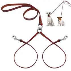 Acoplador de correa para dos perros – Resistente y práctico