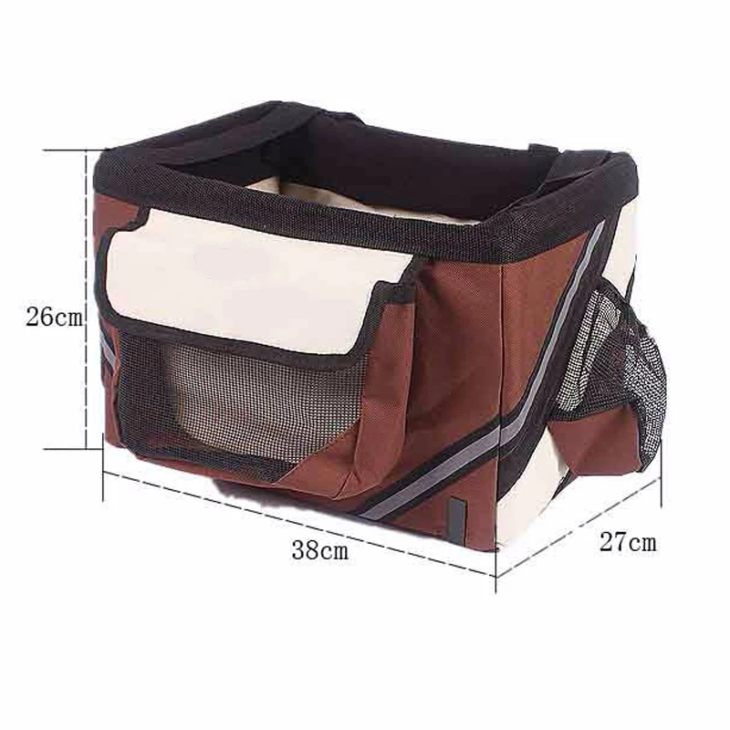 Cestas transportadoras para mascotas de bicicleta, bolsa frontal para bicicleta, marco de ciclismo de aleación de aluminio, bolsas delanteras para cachorros, gatos y perros, portabebés para mascotas - imagen 4