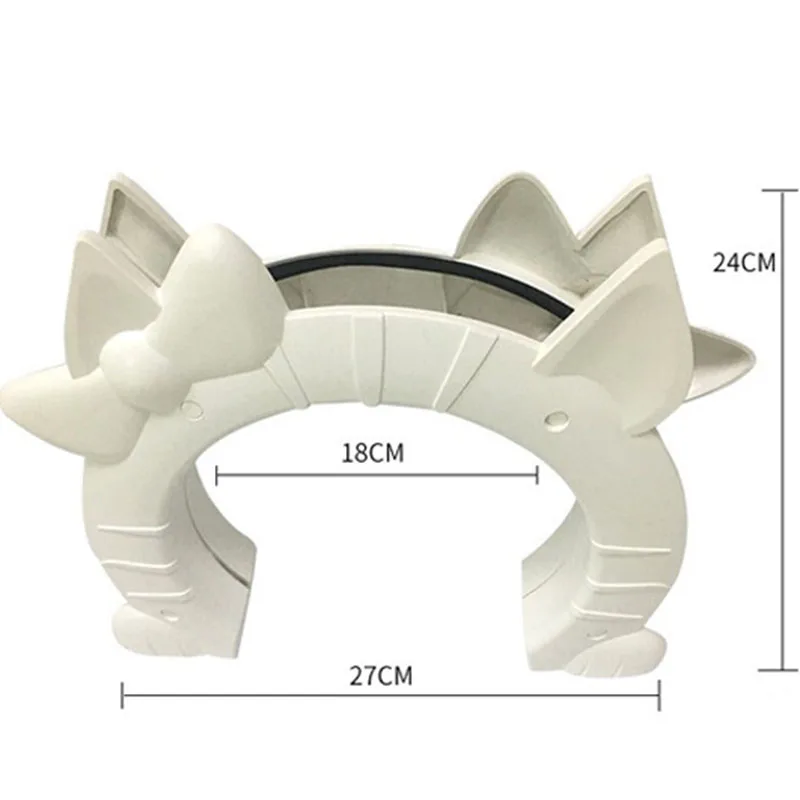 Puerta de plástico 2 en 1 para perros y gatos con cepillo para el pelo, puerta con solapa de seguridad, puerta para el hogar, puerta de acceso gratis para perros y gatos, productos de seguridad para mascotas - imagen 2