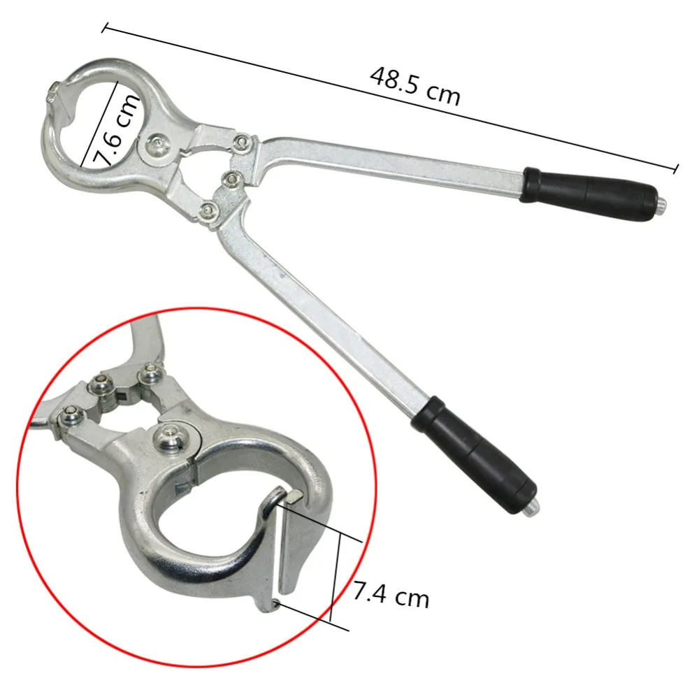 1 Uds. Alicates de castración de animales masculinos castrados de castración sin sangre de Ram de acero inoxidable alicates de castración de ganado - imagen 2