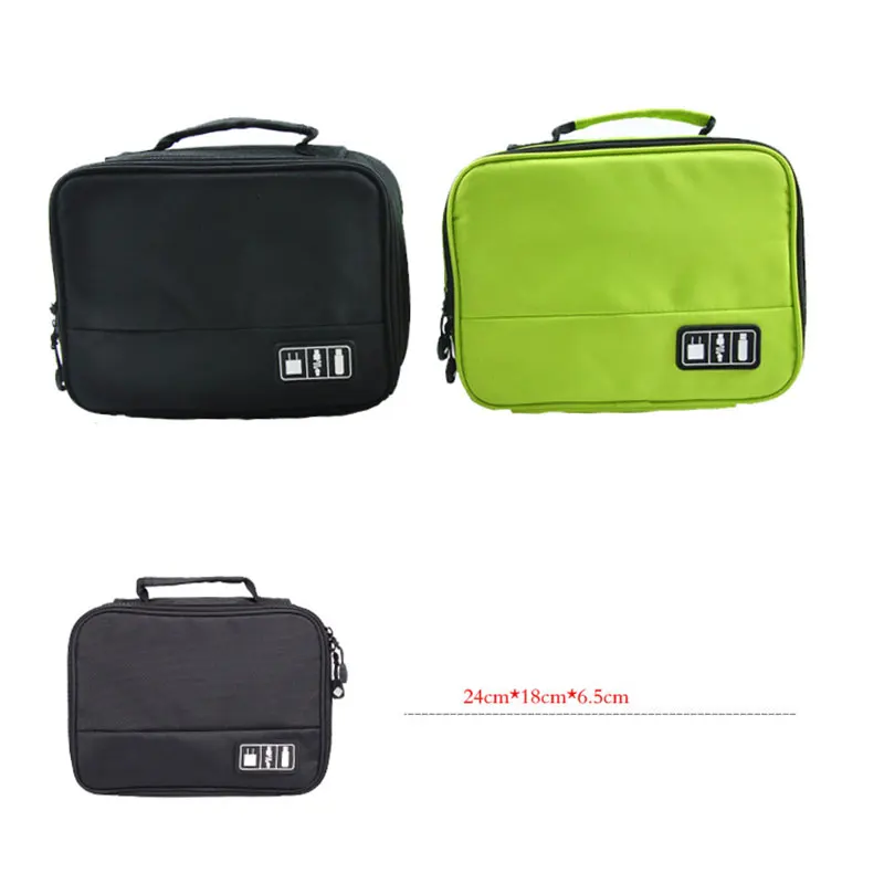 Bolsa de almacenamiento multifuncional impermeable portátil para uso doméstico y de viaje, paquete de almacenamiento de Cable de datos para ratón y cargador - imagen 4
