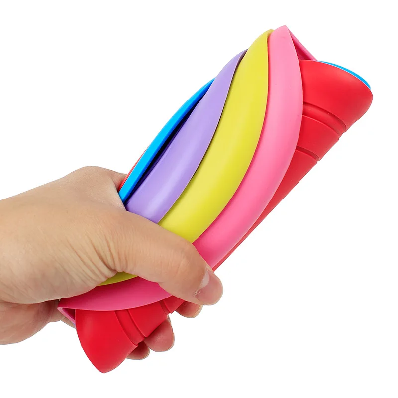 Discos voladores suaves de Gel de sílice para mascotas, platillo de juguetes para perros grandes o pequeños, tienda de mascotas, diámetro de 18CM, protección del medio ambiente, caliente - imagen 5