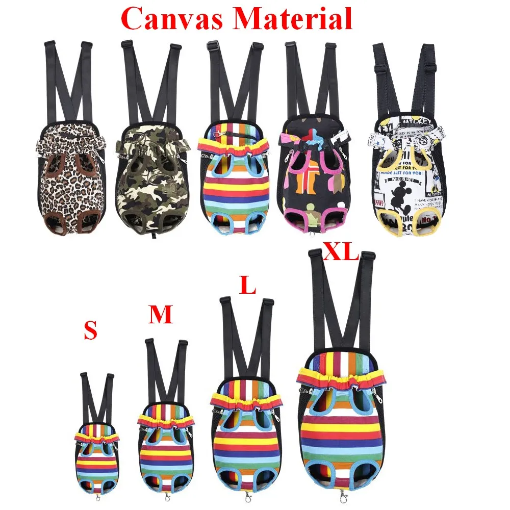 HQ-mochila de pecho frontal para mascotas, bolsa de transporte de cinco agujeros para perros, bolso de mano para exteriores, portador de malla para gatos y cachorros - imagen 2