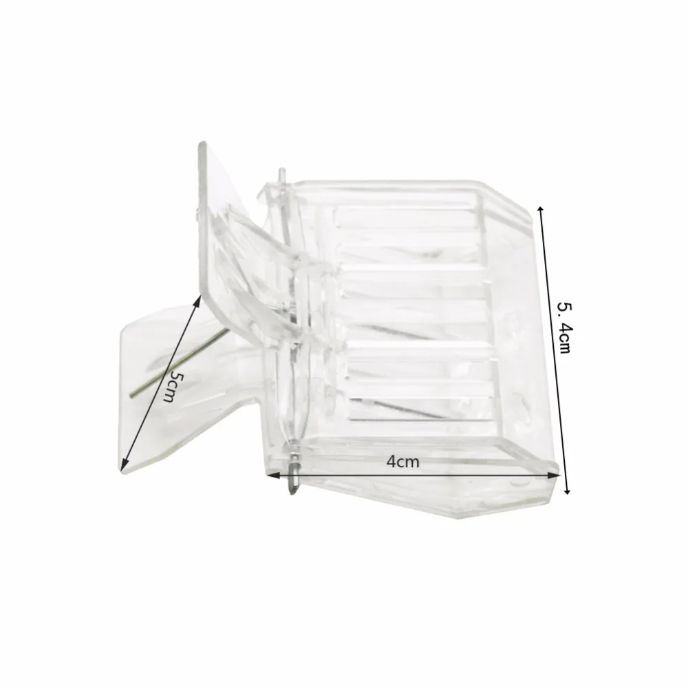 Herramientas de apicultura, receptor de abejas y reinas, jaula con Clip de plástico transparente, herramienta para equipo de apicultura, habitación de aislamiento de reina de apicultor, 20 piezas - imagen 2