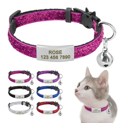 Collar de liberación rápida con etiqueta y campana para gatos y perros