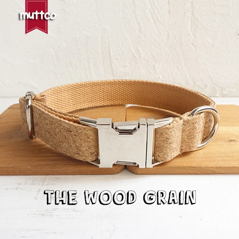 MUTTCO collar para perro único THE WOOD GRAIN conveniente para caminar el accesorio de correa para perros pequeños, medianos y grandes 5 tamaños UDC084
