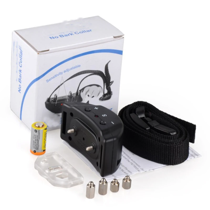 New Automatic Anti No Bark Dog Pet Training Shock Ultrasonic Control Collars waterproof Electric Shock Stop Barking Dog Trainer7