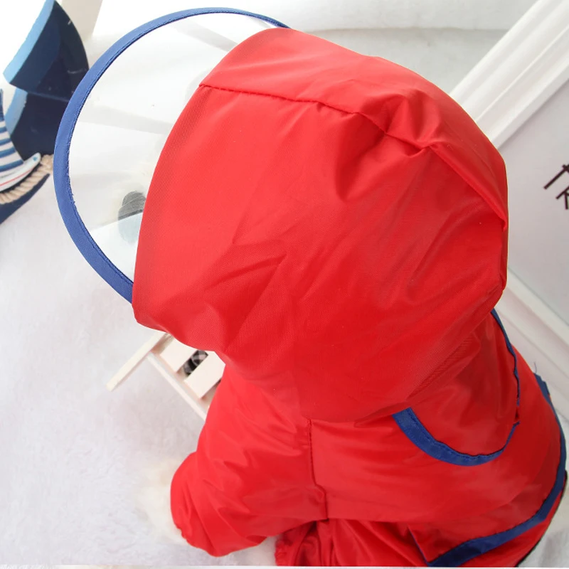 LAPLADOG-chubasquero para perros pequeños, medianos y grandes, ropa impermeable para cachorros, Mono para mascotas de talla XS-XXL, Color azul y rojo, de verano, ZL347 - imagen 3