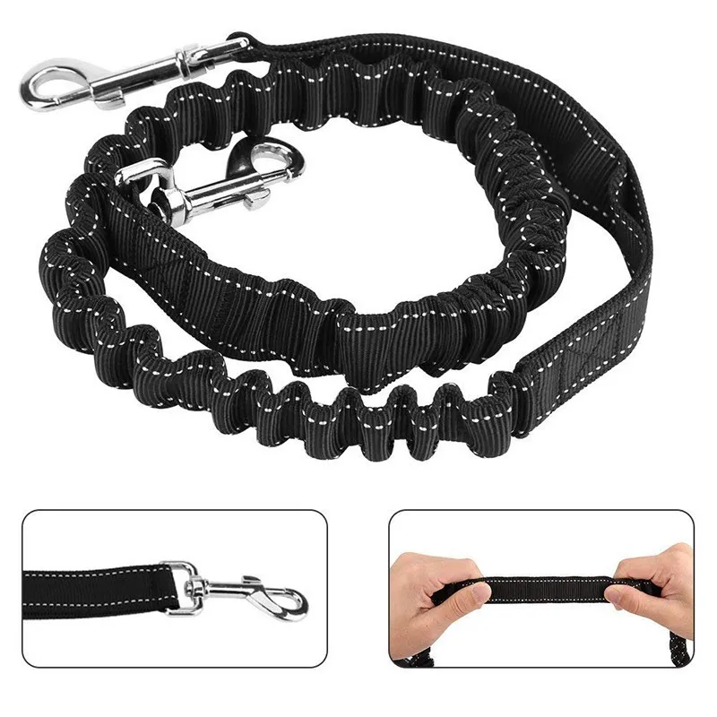 Benepaw-Correa de calidad reflectante para perro, accesorio manos libres para correr, cintura ajustable, fuerte, elástica, para mascotas, perros pequeños, medianos y grandes - imagen 4