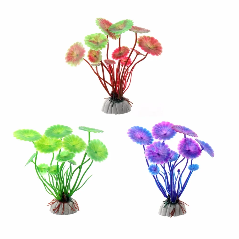 Plantas artificiales para acuario - 2 piezas, 10 cm, decoracion - imagen 4