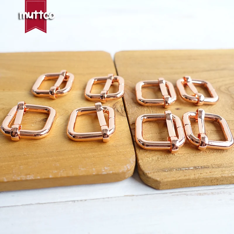 50 Uds DIY Collar de perro hebilla ajustable de Metal 15-30mm hebilla de cinturón para bolso productos para mascotas ajustador duradero en 4 colores - imagen 5