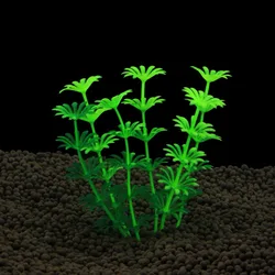 Planta artificial verde para acuario – Decoración natural para pecera