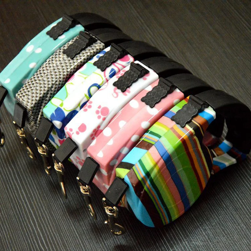 Correa retráctil de 3/5 metros de largo para perro, arnés de plomo para gato y cachorro, cadena de tracción automática, producto animal para perro ZL338 - imagen 2