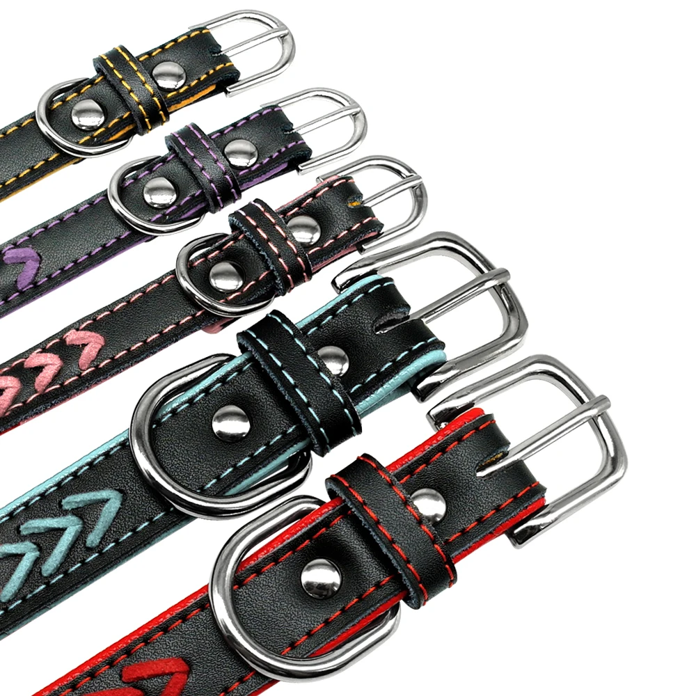 Collar de cuero personalizado para perros - PET ARTIST con placa - imagen 4