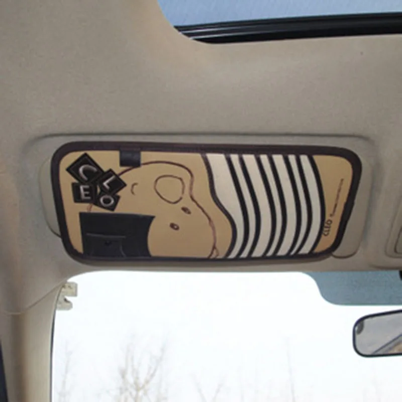 Conjuntos de visera multifunción para coche de dibujos animados, estuche para DVD, bolsa de almacenamiento de suministros automotrices, soporte para CD de coche, organizador de viaje - imagen 5