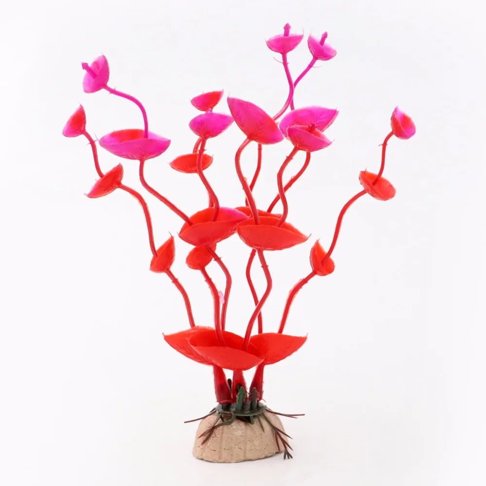 Plantas artificiales para acuario, adornos para peceras, accesorios de decoración, 1 pieza - imagen 4
