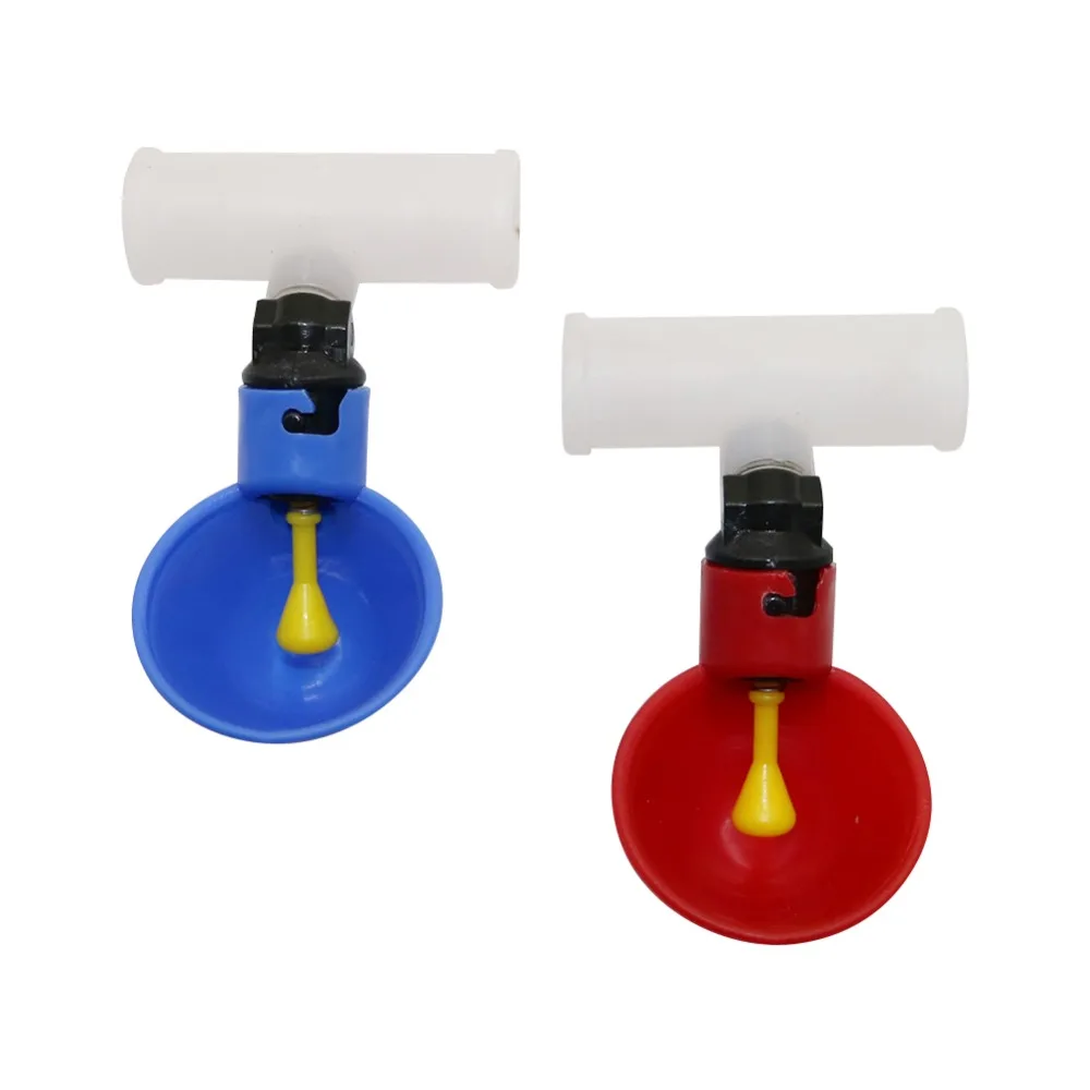 Taza para beber aves de corral, conector de 20mm o 25mm, alimentador automático de plástico para pollos, suministros para aves de corral, 3 uds. - imagen 5