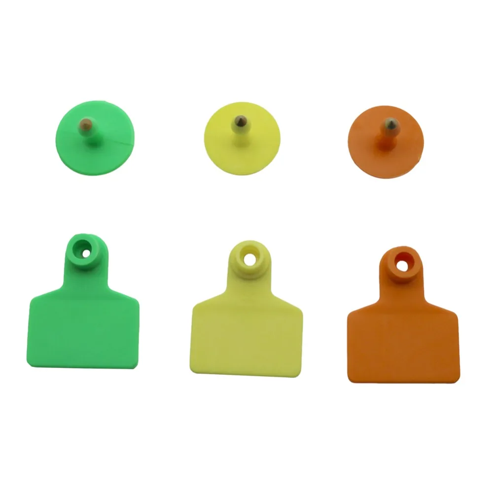 100 juegos de etiquetas para las orejas de animales, sin palabra, señalización del oído, dispositivo de alimentación de identificación de animales, etiquetas para las orejas de ganado, equipo agrícola - imagen 5