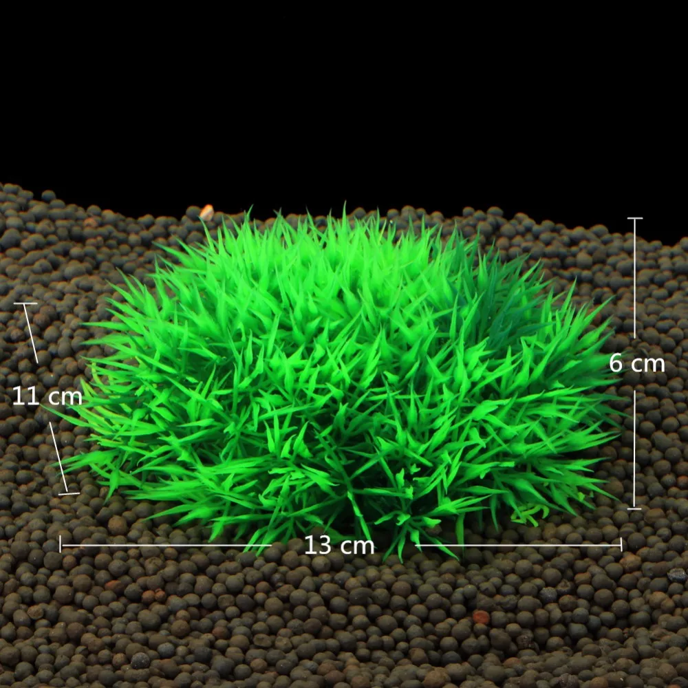 1 Uds. Plantas de acuario de plástico, Plantas artificiales de 3 colores, accesorios para plantas de peces maravilla, decoración de adorno de Acuario - imagen 2