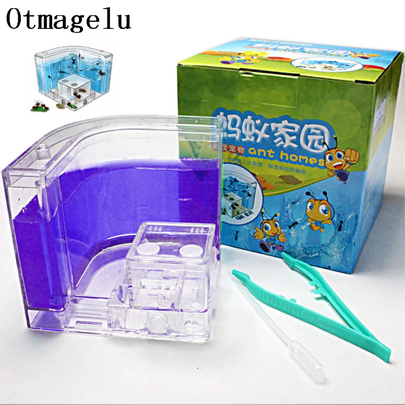 Acrylic Ants Farm Ants House Castle Colorful Insects Terrarium Ant Cage Insects Box Nursery Ecological Kid Educational Model Toy8